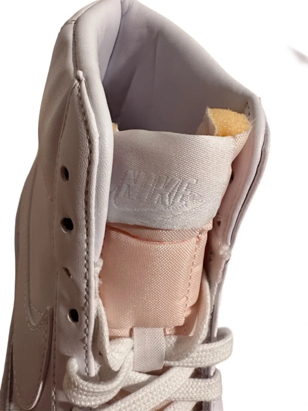 Nike Blazer Mid '77 Triple White Leather High Top Sneakers - Women's 8.5